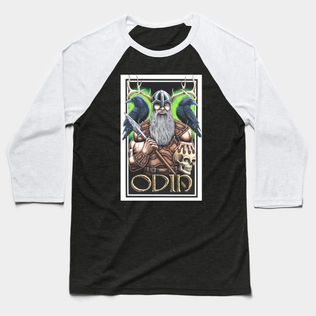 Odin – the All father - color Baseball T-Shirt by Stolencheese